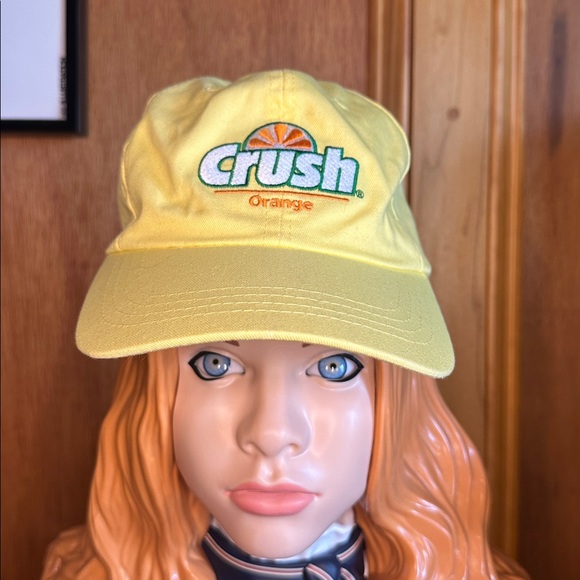 Crush Orange Soda Yellow Dad Cap with Adjustable Strap - Picture 1 of 4